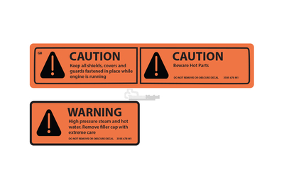 Autocollant Warning et Caution pour Massey Ferguson série 300, 3595685M1