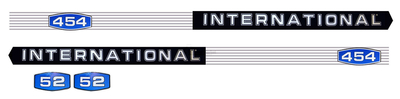 Kit d'autocollants pour Case IHC série Classique / International 454