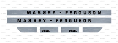 Kit d'autocollants finition poli pour Massey Ferguson Série 1000 1080