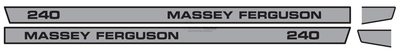 Kit autocollants latéraux pour Massey Ferguson Série 200 240