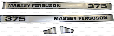 Kit autocollants latéraux pour Massey Ferguson Série 300 375