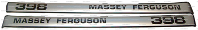 Kit autocollants latéraux pour Massey Ferguson Série 300 398