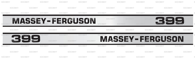 Kit Autocollants pour Massey Ferguson Série 300 399