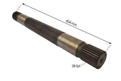 Arbre cannelé de bras oscillant pour John Deere série 6000, L76099