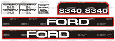 Autocollants pour Ford New Holland Série 40 8340