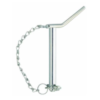 Axe d'attelage avec poignée diamètre 22 avec goupille et chaine