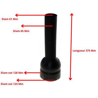 Bol protecteur avec tube transmission pont avant pour Massey Ferguson série 298 398