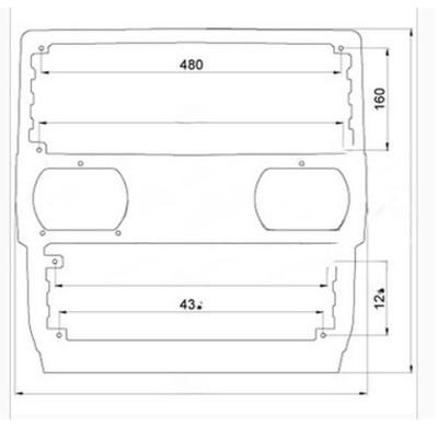 Calandre pour tracteur Fiat Série 60 66 76 F
