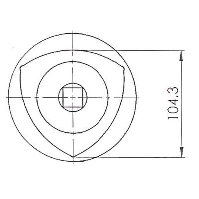 Capuchon de la broche du pont avant pour ford, EDE-FA0040