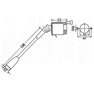 Commutateur multifonction Klaxon-éclairage pour Deutz DX3