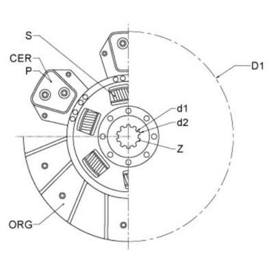 Disque d'avancement pour Same 70, 80,90 - 1490163