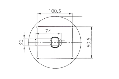 Embase de pivot de direction pour John Deere série 3000