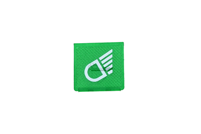 Emblème vert de phare de travail pour tracteur