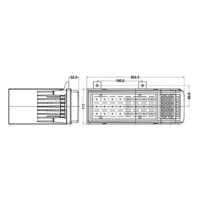 Feu frontal et latéral pour Ford New Holland série 8670, 86514347