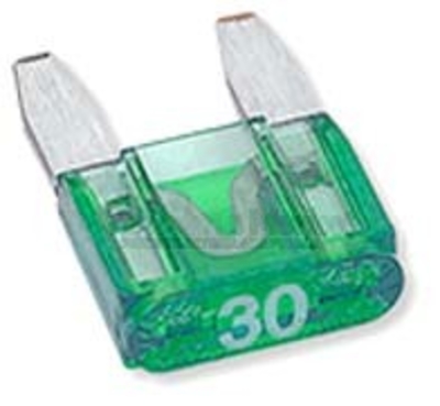 4 Mini fusibles 10/15/20/30A Feu Vert - Feu Vert