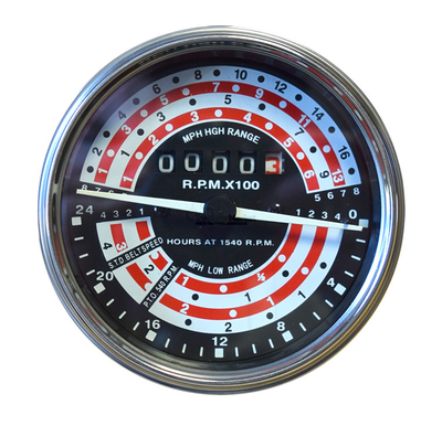 Horotachymètre miles/h - heures à 1540 t/mn pour Massey Ferguson Série 100 188