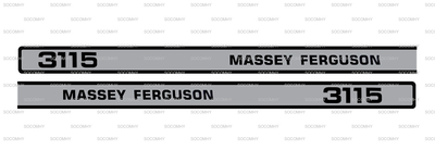 Jeux d’autocollant pour Massey Ferguson Série 3000 3115