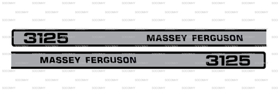 Jeux d’autocollant pour Massey Ferguson Série 3000 3125