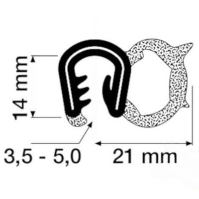 Joint de vitre au mètre 245054A2