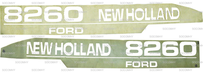Kit Autocollant pour Ford New Holland Série 60 8260