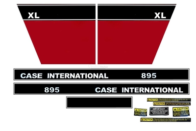 Kit d'autocollants Case IH pour Case IHC série XL 895