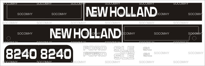 Kit d'autocollants pour Ford New Holland série 40 82