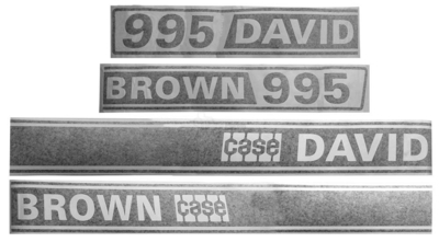 Kit autocollants latéraux  pour David Brown Série 900 995