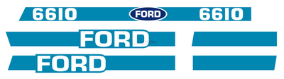Kit autocollants latéraux pour Ford New Holland Série 10 6610