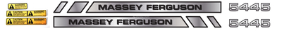 Kit d'autocollants pour Massey Ferguson série 5400 5445