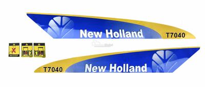 Autocollants pour New Holland T7040, 82037838