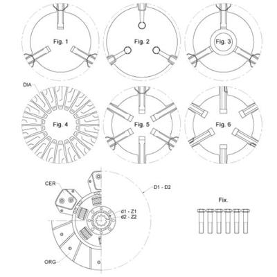 Mécanisme d'embrayage simple pour Deutz, 310 mm - 001490173