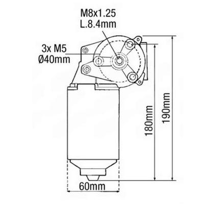 Moteur d'essuie-glace pour Renault 85-352M