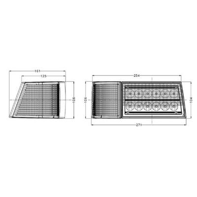 Phare de travail pour Case Maxxum MX135, 178317A1