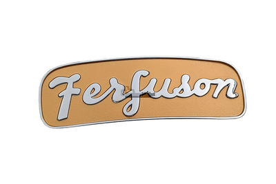 Plaque emblème frontal Ferguson 35 dorée pour tracteur