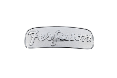 Plaque emblème frontal Ferguson 35 grise pour tracteur