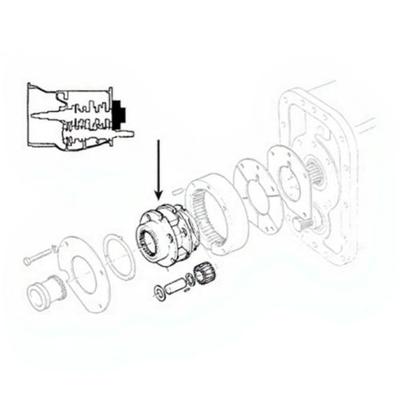 Porte satellites réducteur boîte de vitesses pour Massey Ferguson 65D