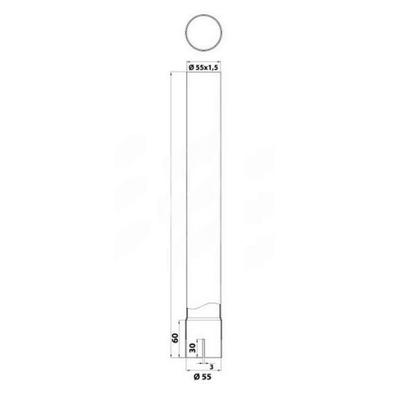 Rallonge d'échappement pour Renault, 7700688330