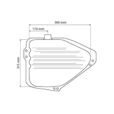 Réservoir carburant pour tracteur Ford 2810, 2910, 3910