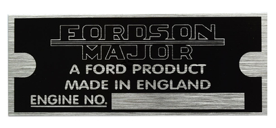 Sigle de capot de tracteur pour Ford New Holland Fordson Major
