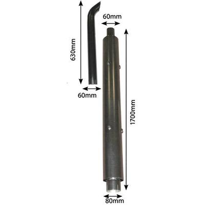 Silencieux d'échappement pour Case MX 80C