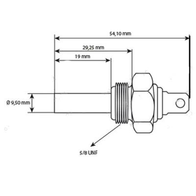 Sonde température moteur pour tracto Massey Ferguson 50HXT