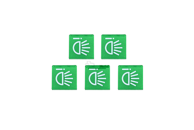 Symbole de feux de travail vert pour Case IHC série 95, 245912C1