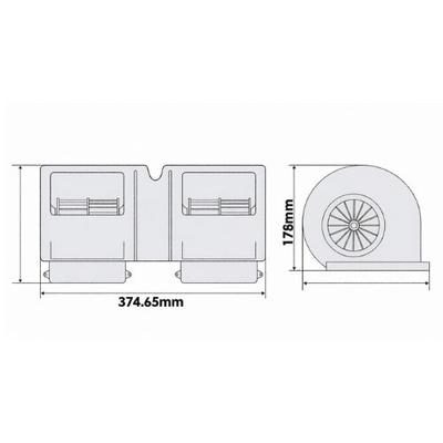 Ventilateur de cabine pour Case 895 XL utilitaire