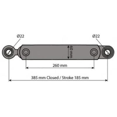 Vérin de direction pour Renault 656S - 0011391290