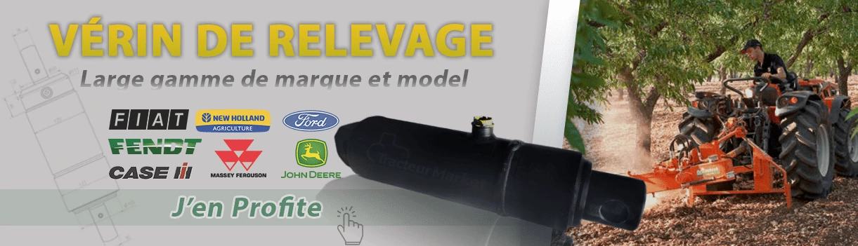 Vérin de relevage pour tracteur